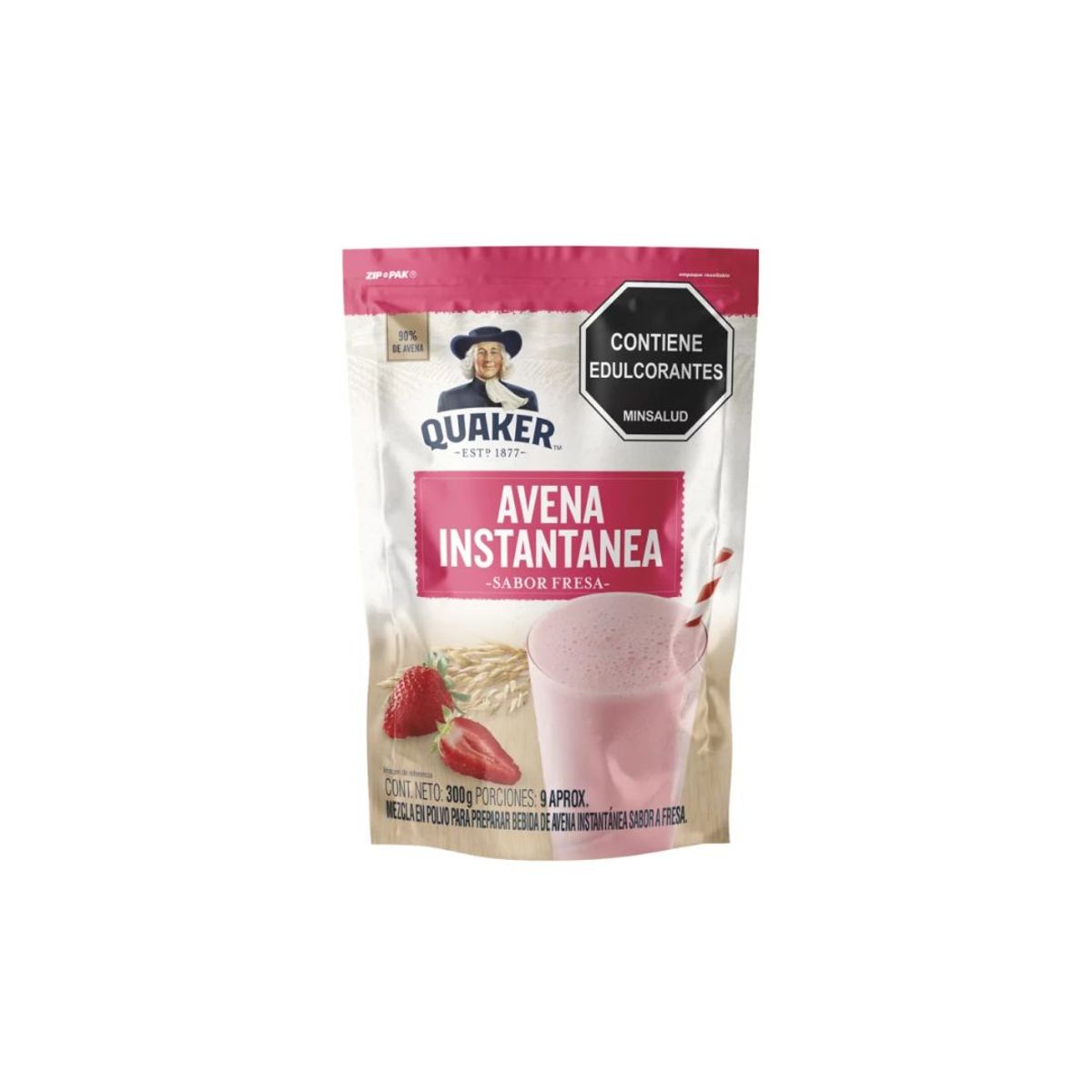 10X Avena Instantanea Fresa Quaker x 300 Gr x 24 Und