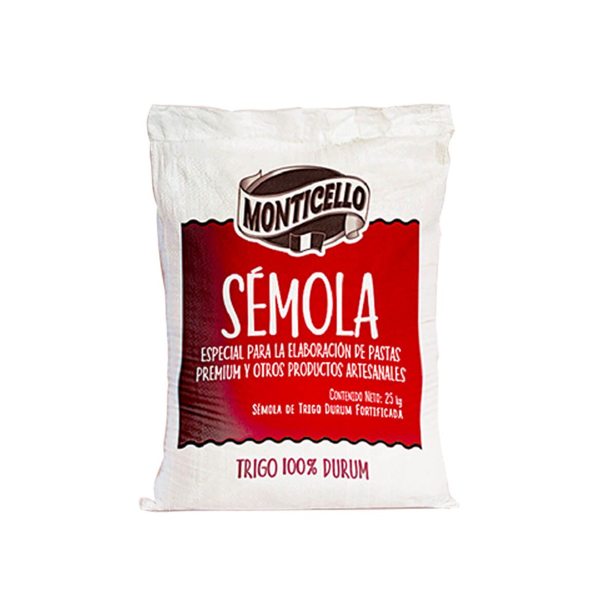 10X Sémola de Trigo Monticello x 25 Kg