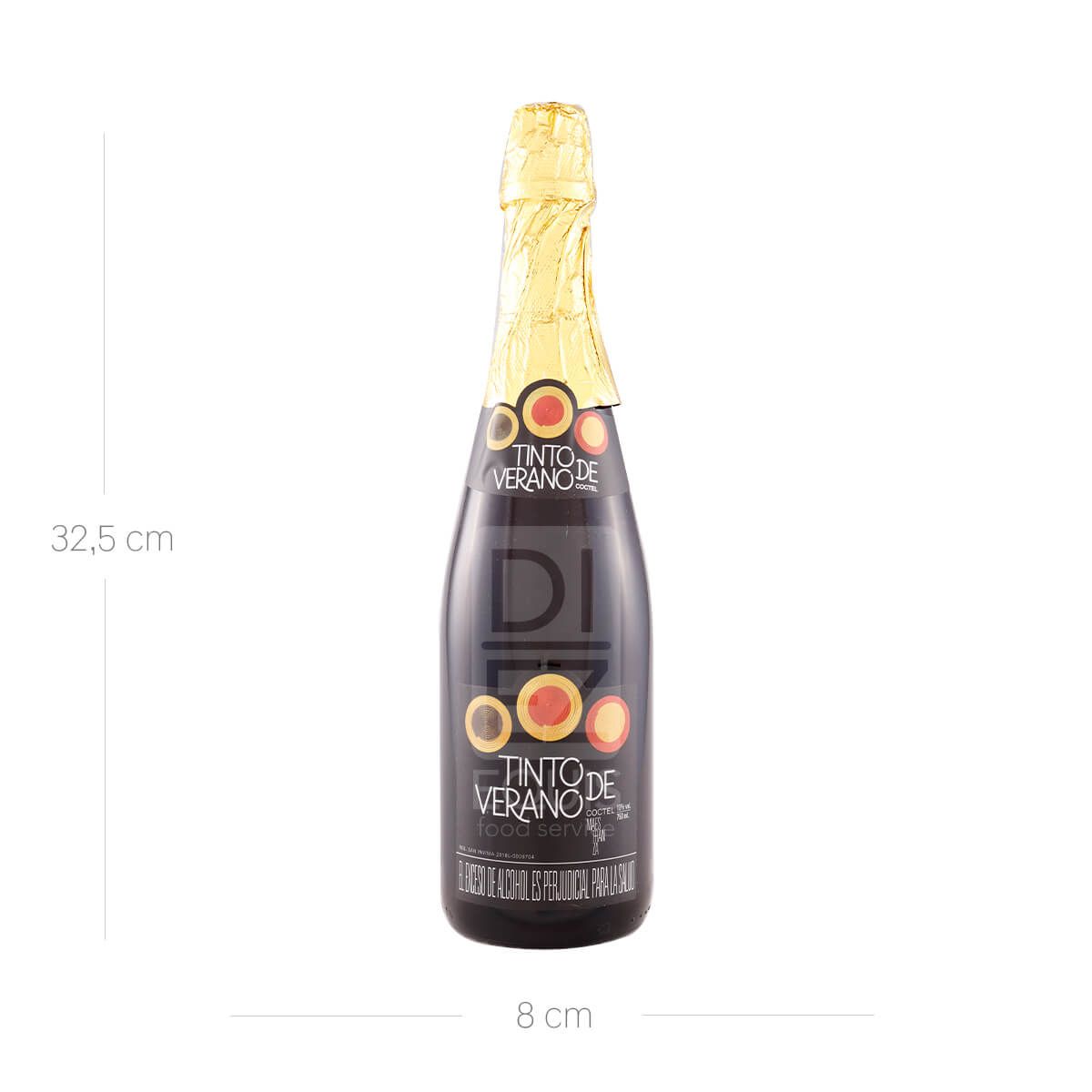 10X Cóctel Tinto de Verano x 750 Ml Botella 10% Grado