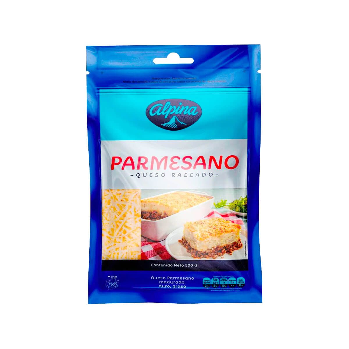 10X Queso Parmesano Rallado Alpina x 500 Gr