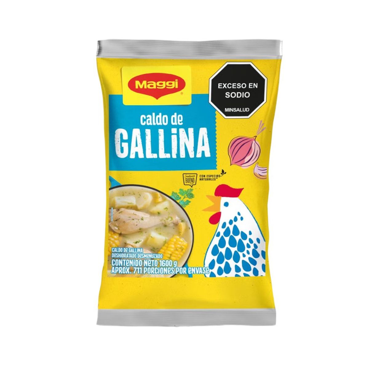 10X Caldo Gallina Polvo Maggi x 1600 G Bolsa
