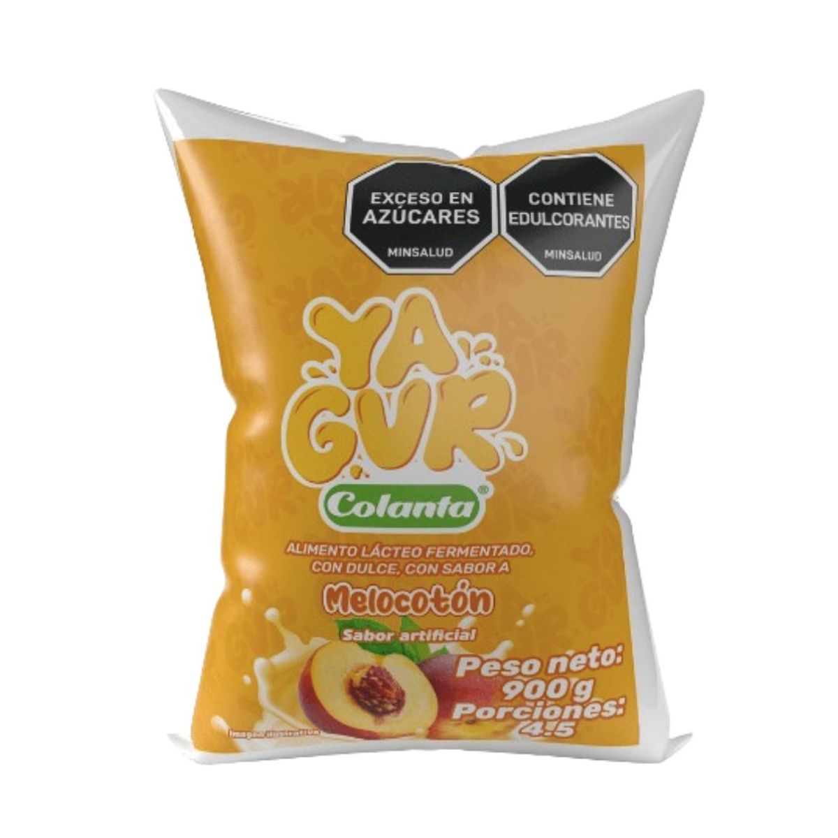 10X Yagur Melocotón Colanta x 900 Bolsa