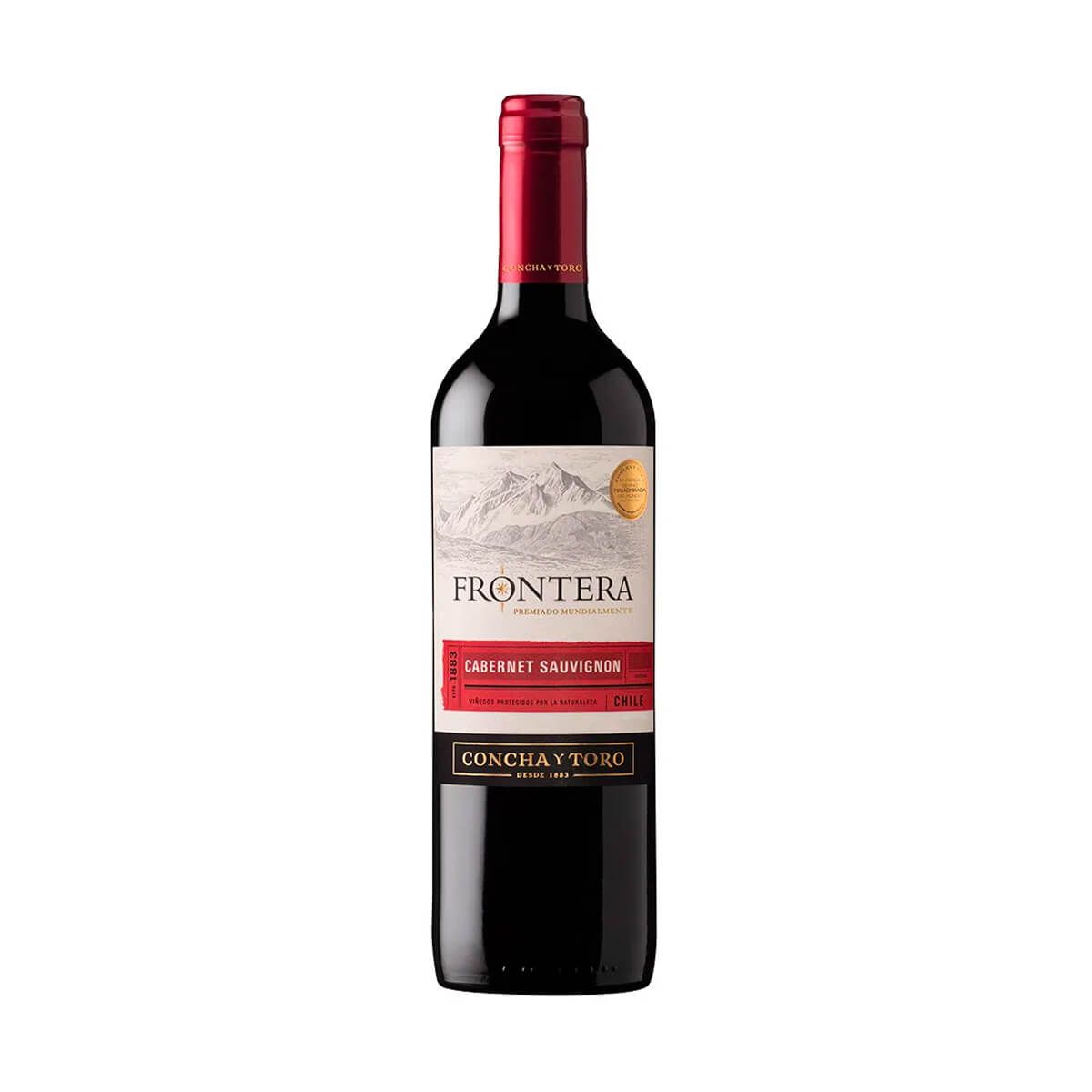 10X Vino Tinto Frontera Cabernet Sauvignon Chileno x 750 Ml