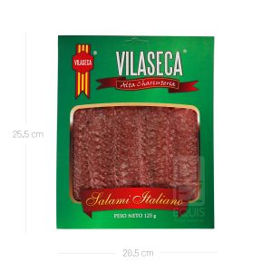 Madurado Salami Tipo Italiano Con Pimienta Vilaseca x 125 Gr Caja - Paquete