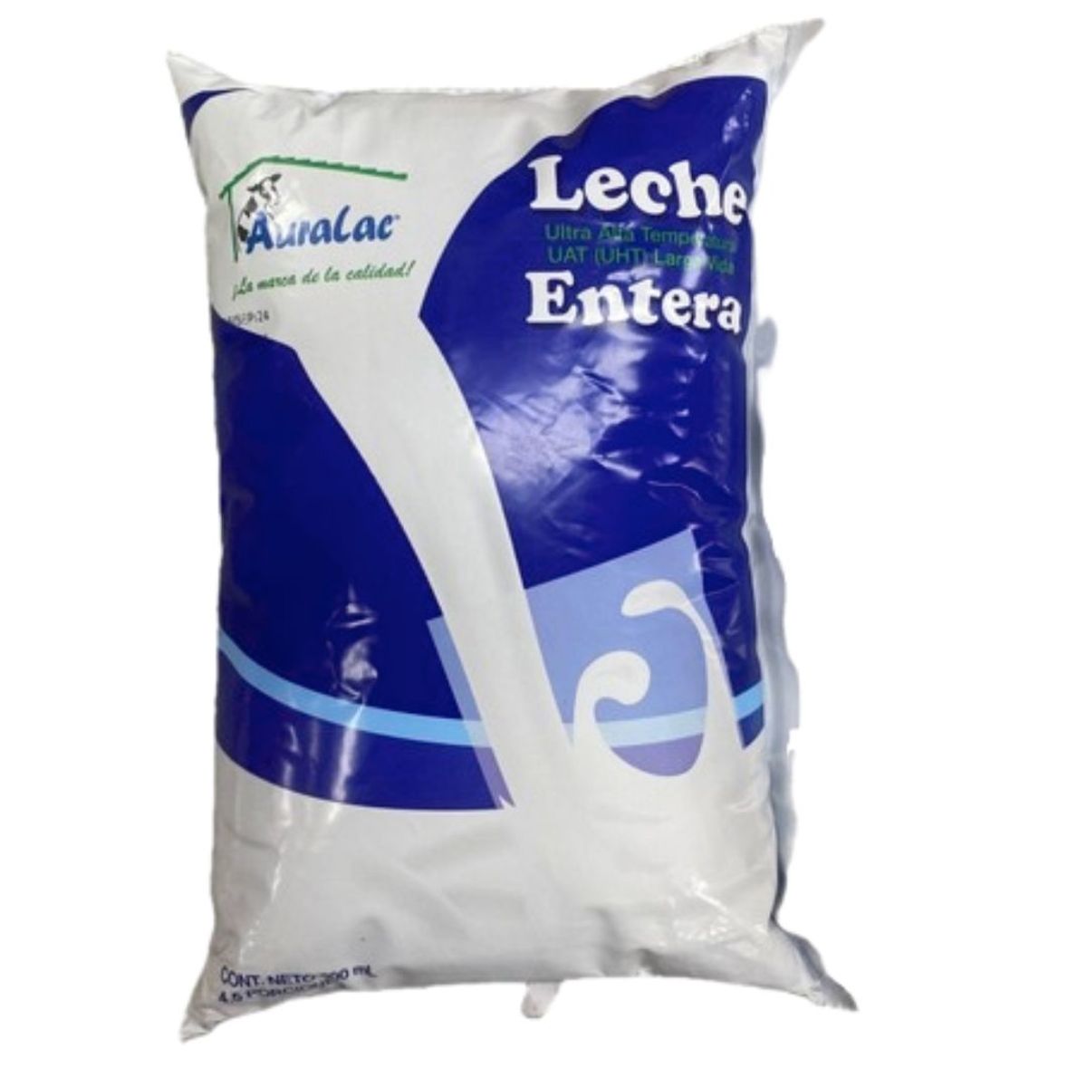 10X Leche UHT Entera Auralac x 900 Ml