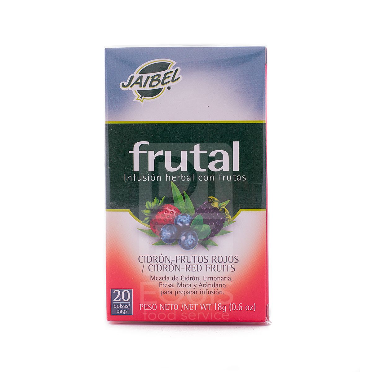 10X Infusión Frutos Rojos Jaibel x 20 Und