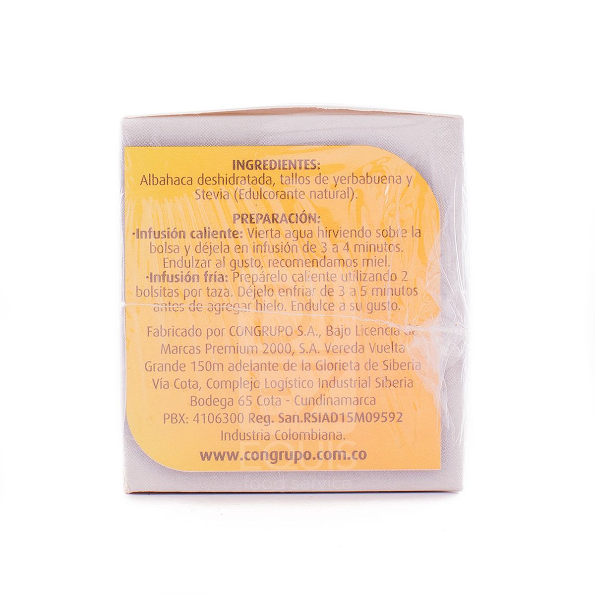 10X Aromática Albahaca Línea Institucional Jaibel x 25 Und