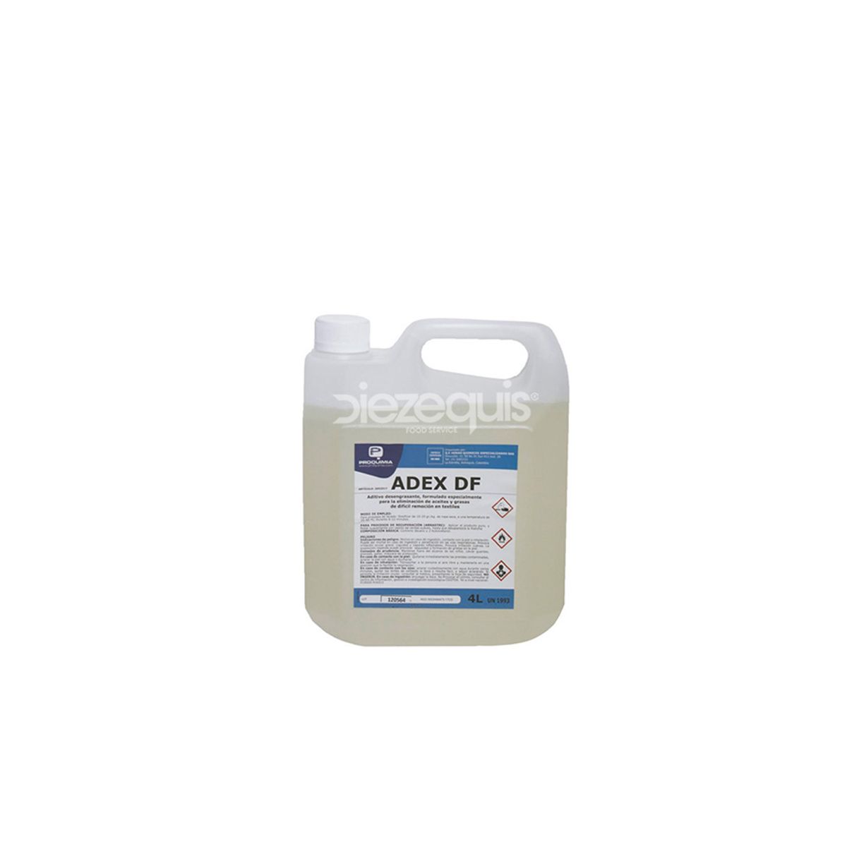 10X Desengrasante Con Pentecializadores Adex DF QEH x 4 Litros