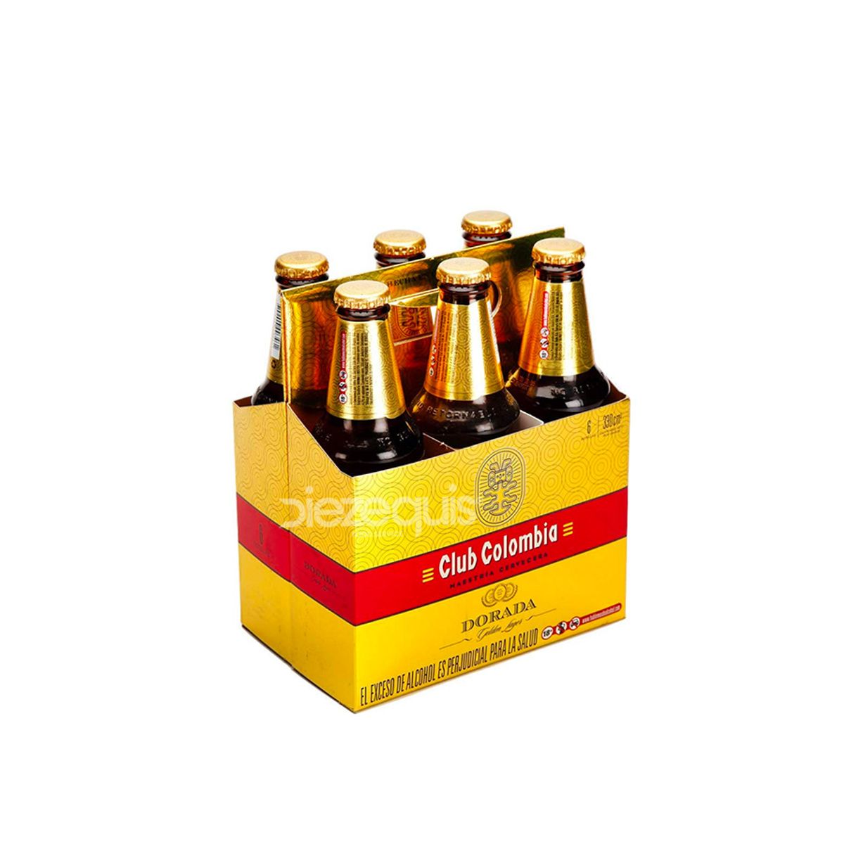 10X Cerveza Club Colombia Dorada x 330 Ml Botella Sixpack