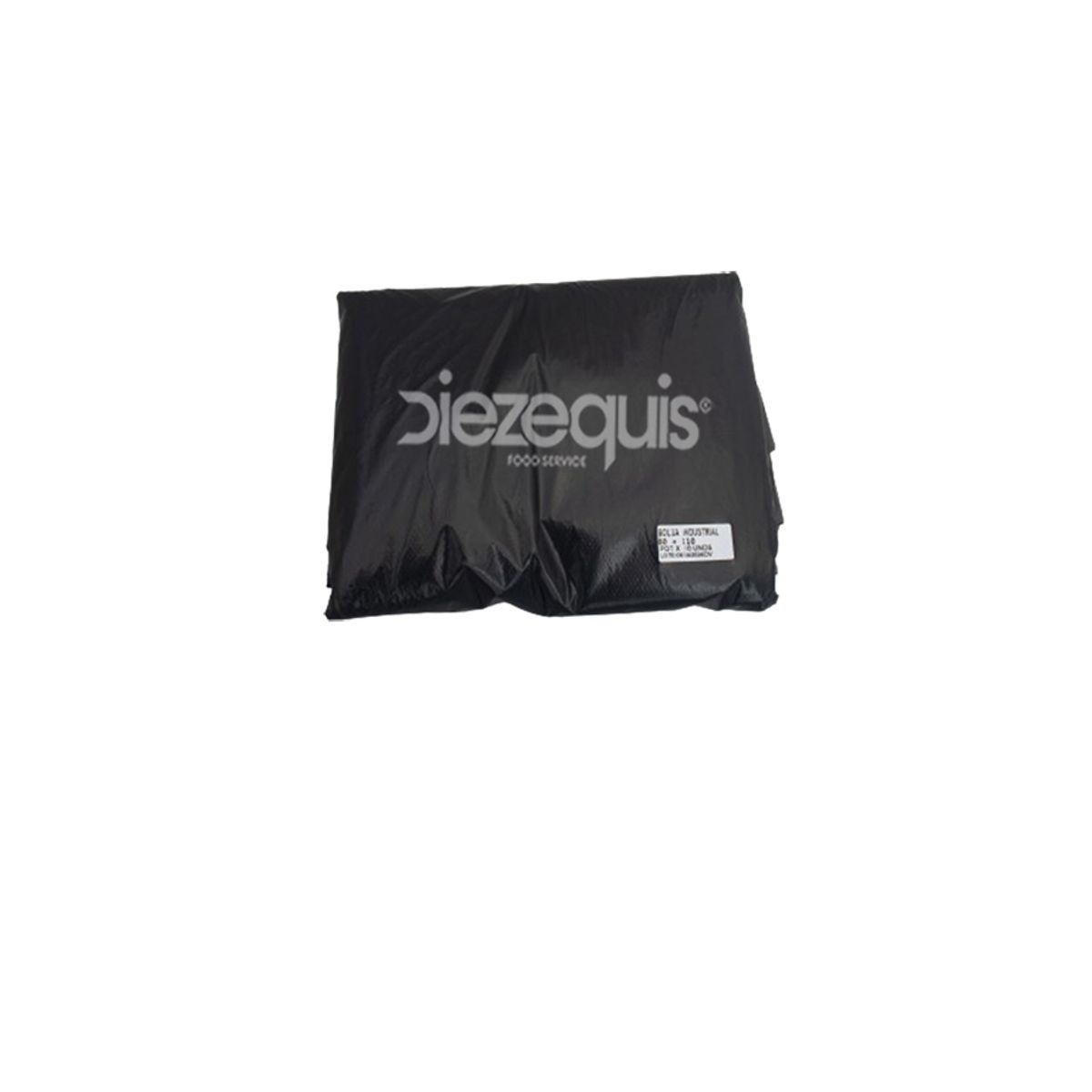 10X Bolsa Basura Negra C1 80 x 110 Cm x 10 Und