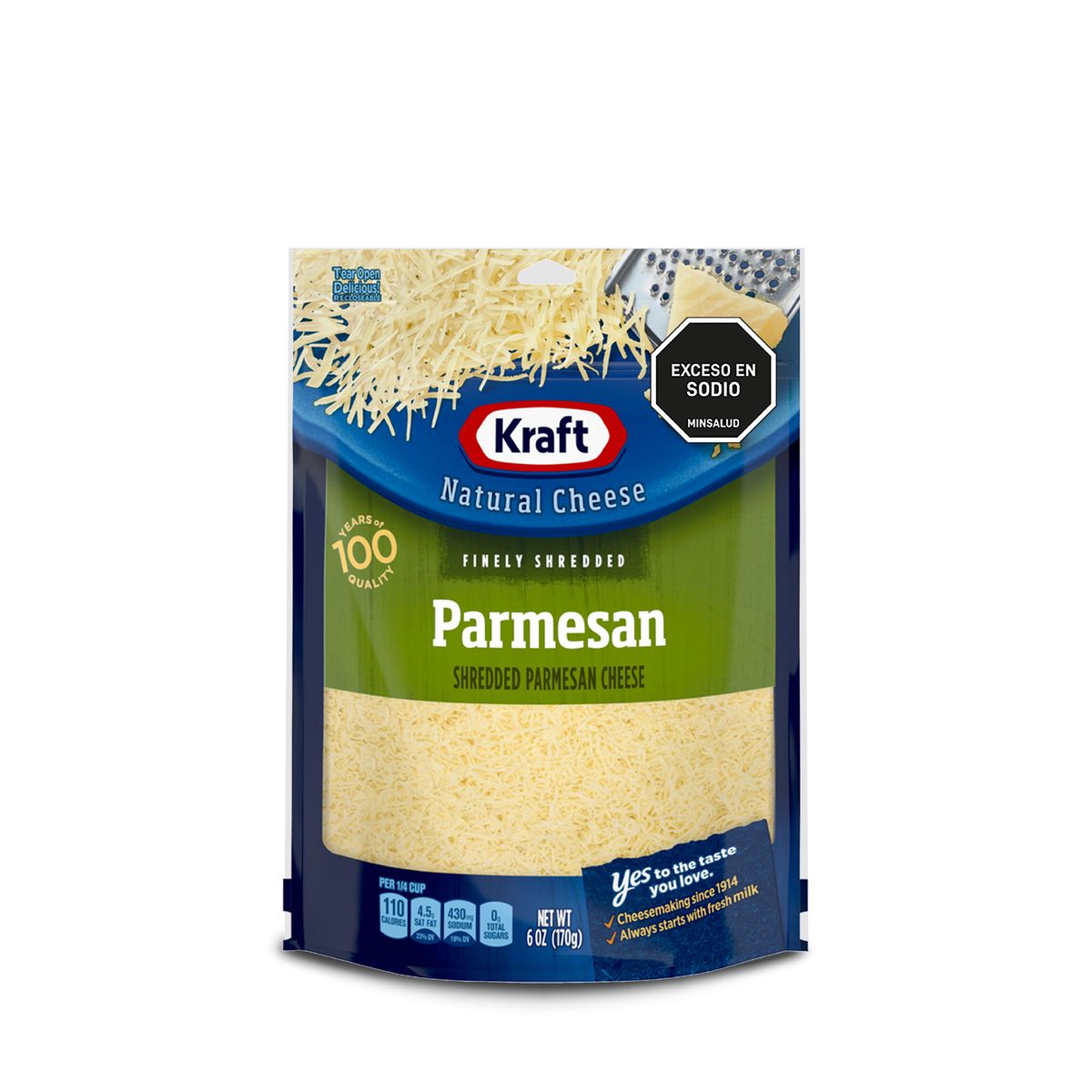 10X Queso Parmesano Kraft Rallado x 170 Gr