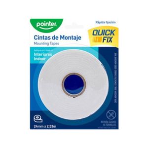 Cinta Pointer Doble Faz Transparente 19M - Unidad