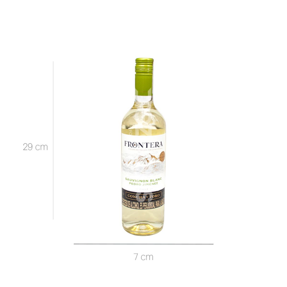 10X Vino Blanco Frontera Sauvignon Blanc Chileno x 750 Ml