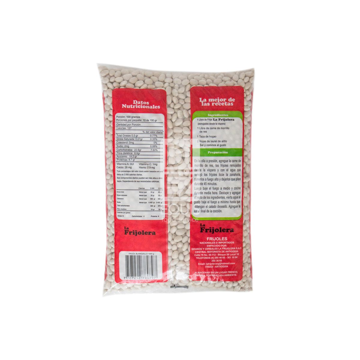 10X Frijol Blanquillo La Frijolera x 1000 G