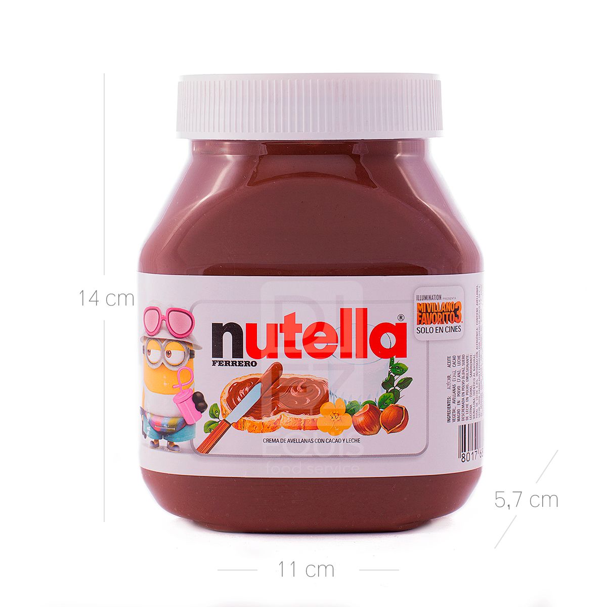10X Nutella Ferrero x 750 Gr Pet
