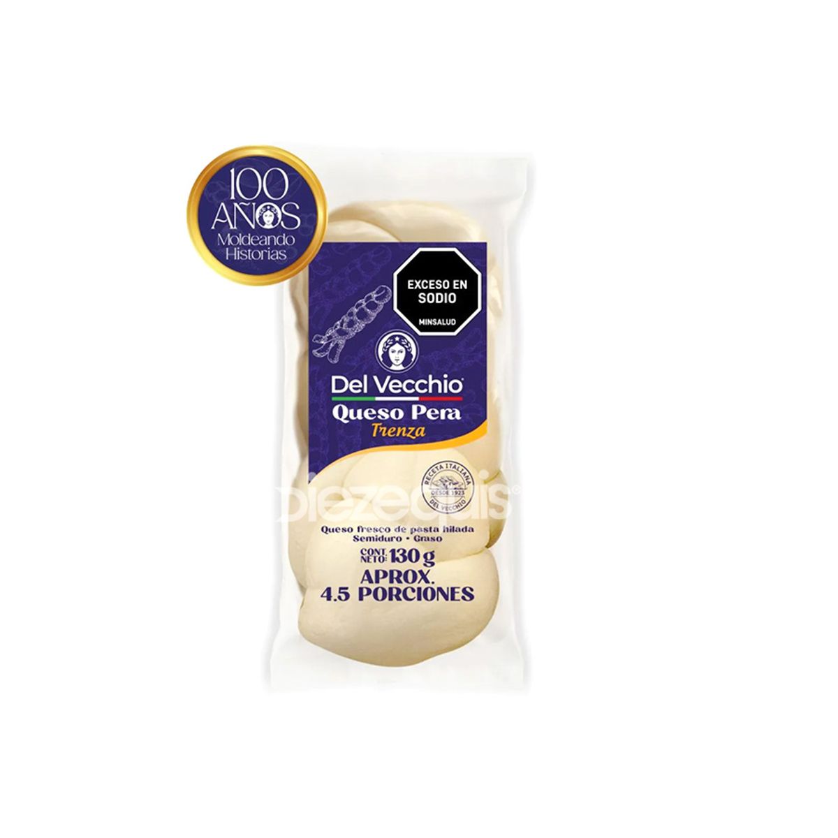 10X Queso Trenza Del Vecchio x 130 Gramos