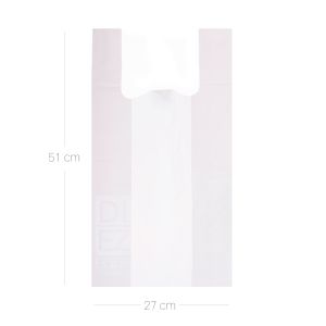 Bolsa Cargadera Blanca Biodegradable T-30 x 100 Und - Paquete