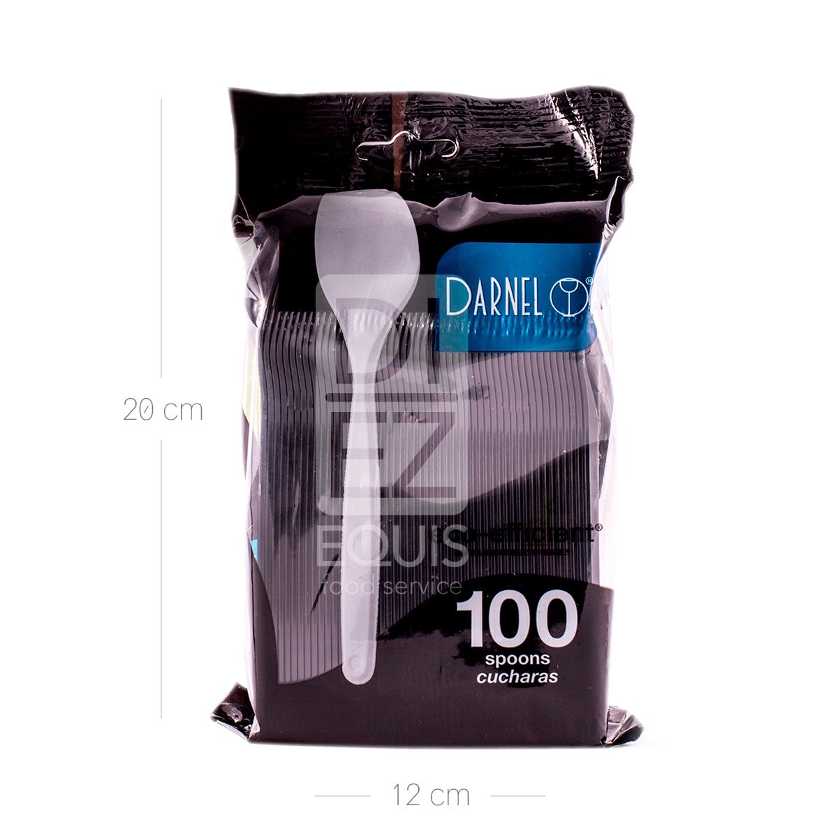 10X Cuchara Desechable Sopera Bistrot Negra x 100 Und