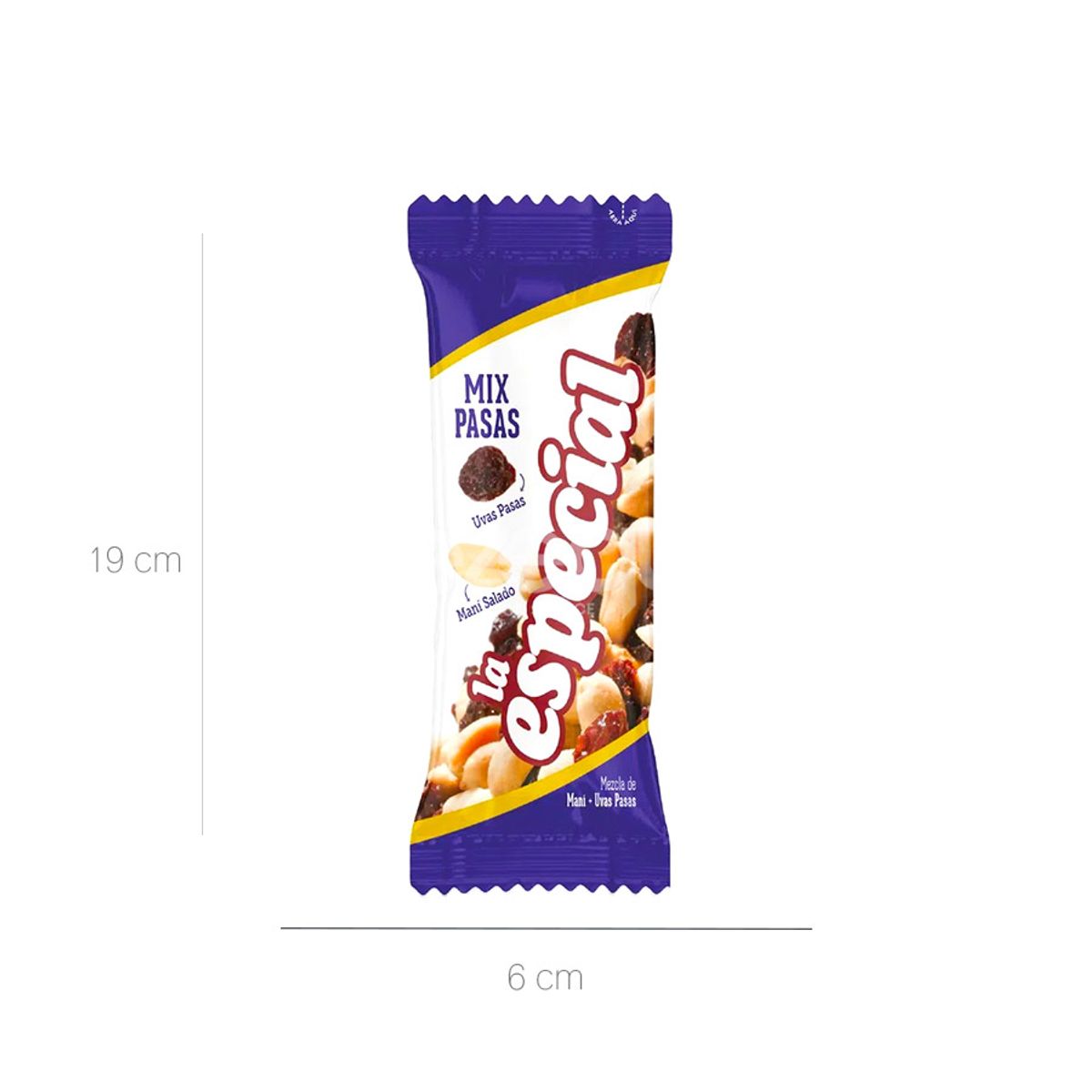 10X Maní Mix Pasas La Especial x 40 Gr