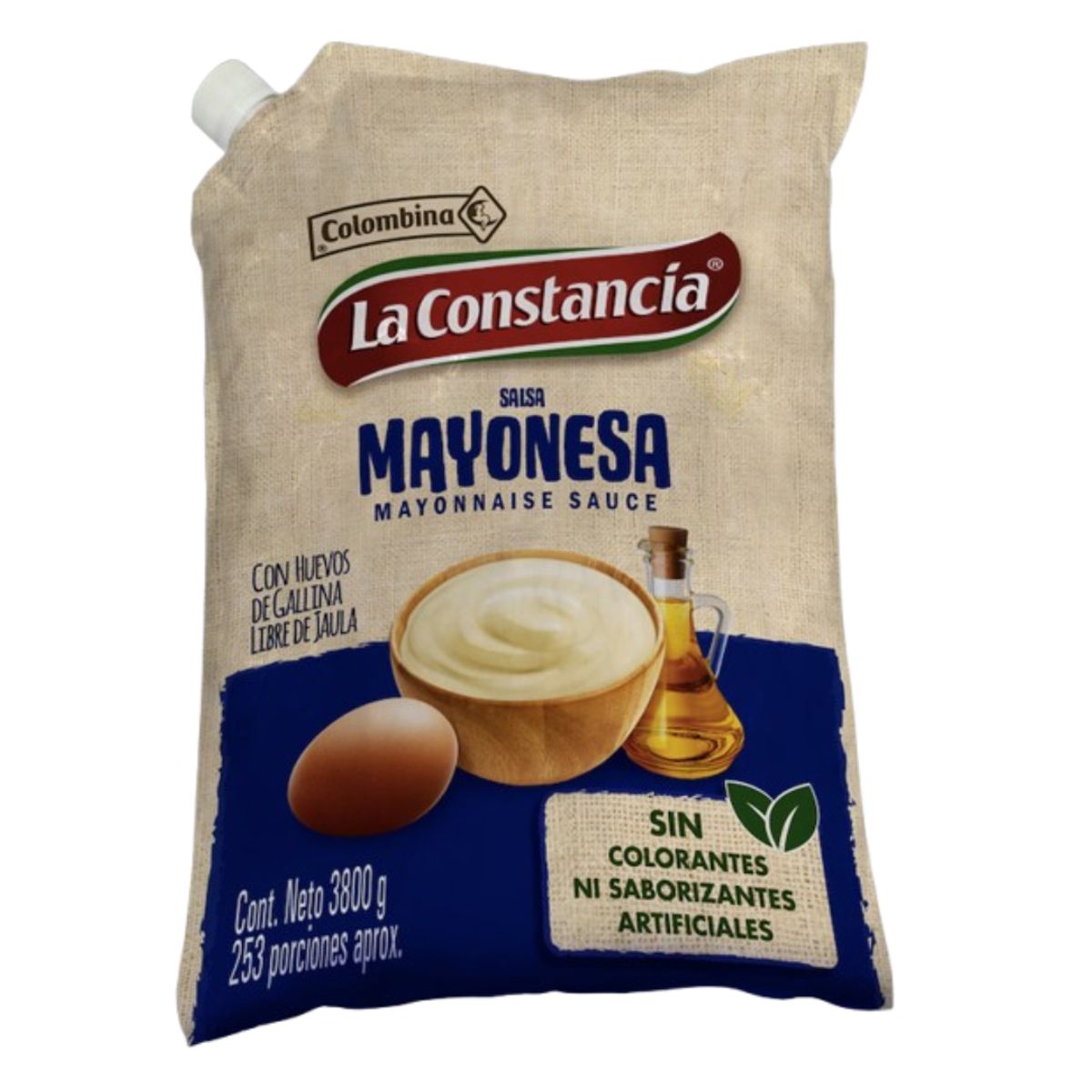 10X Salsa Mayonesa La Constancia x 3800 Gr Bolsa