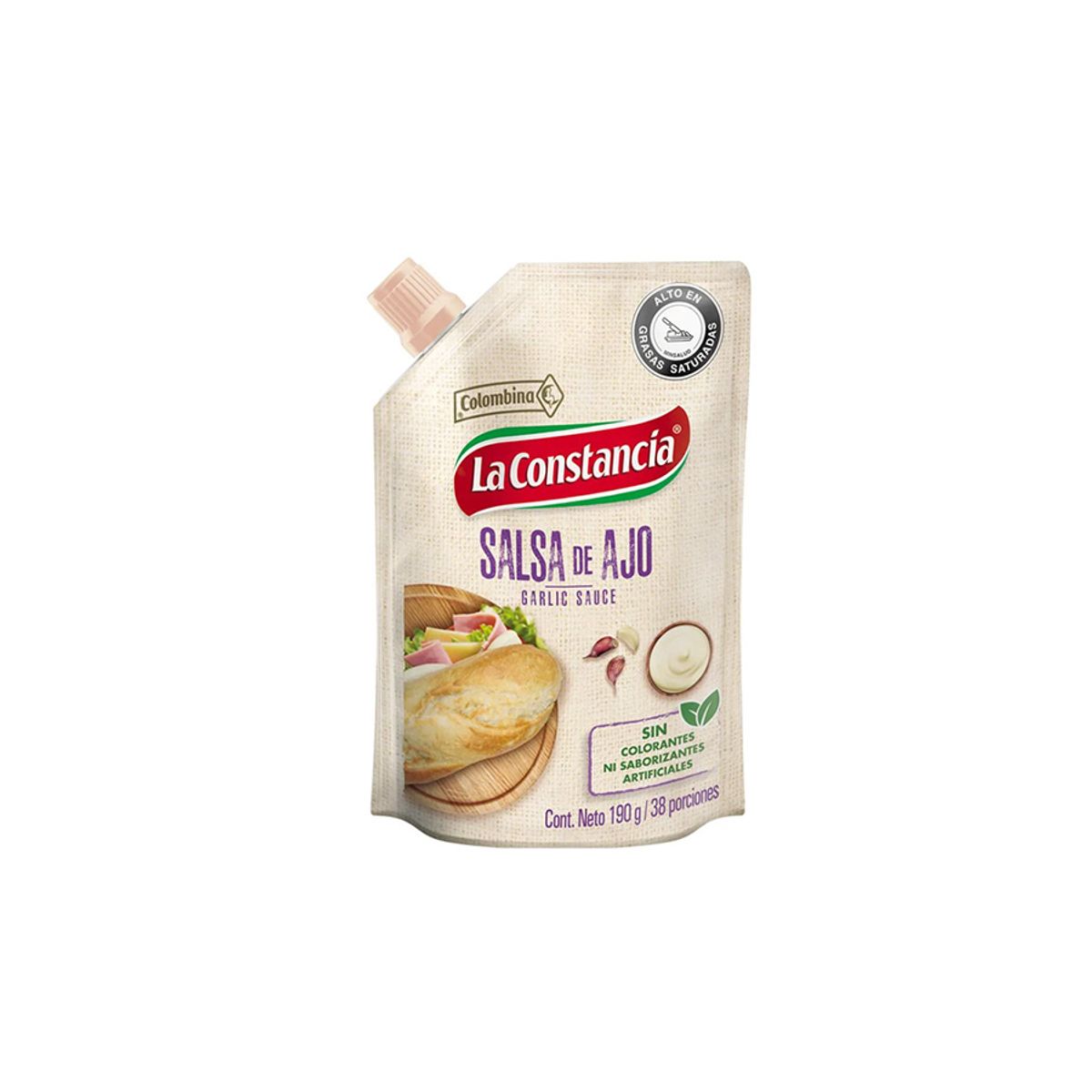 10X Salsa De Ajo La Constancia x 190 Gr