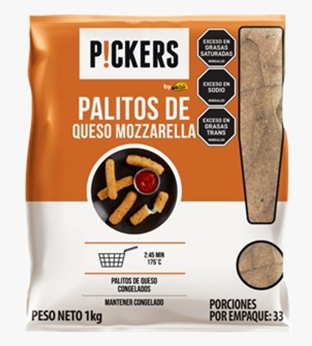 10X Palitos De Queso Mozarella Apanado McCain x 1 Kg Bolsa