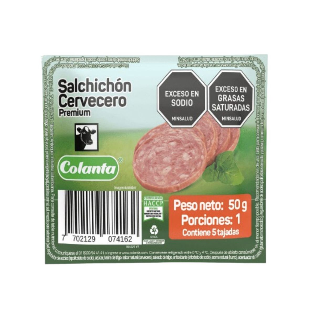 10X Salchichón Cervecero Montefrío Colanta x 50 G