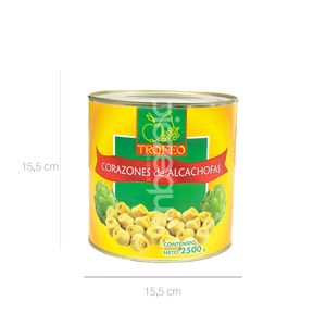Alcachofas Corazones Roland Galón x 2500 Gr Lata - Unidad
