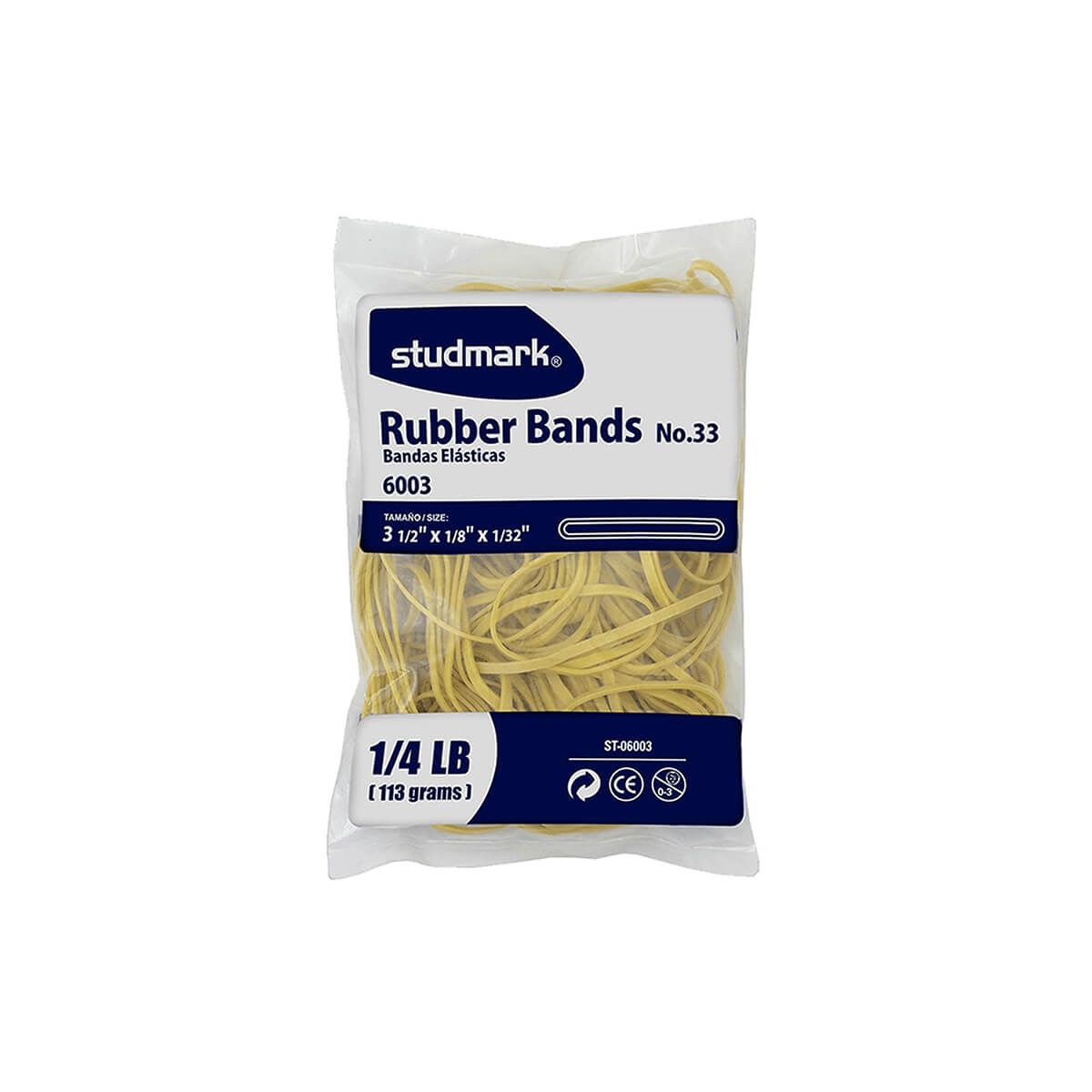 10X Banda Caucho Studmark 1/4 Libra Studmark Bolsa