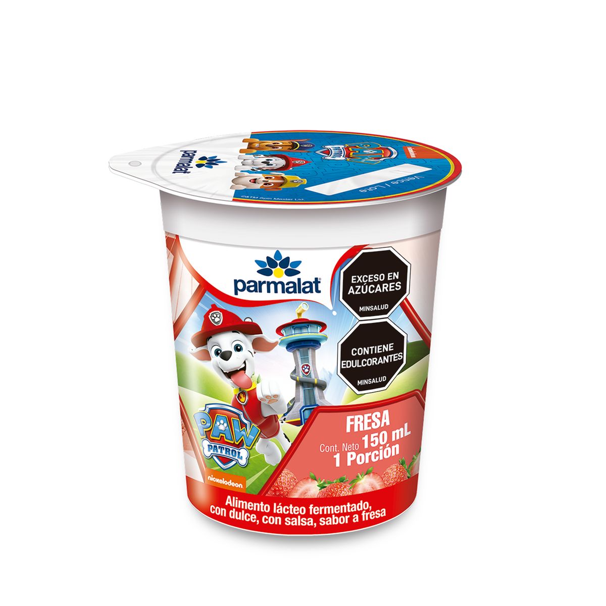 10X Bebida láctea Parmalat Fresa x 150 vaso