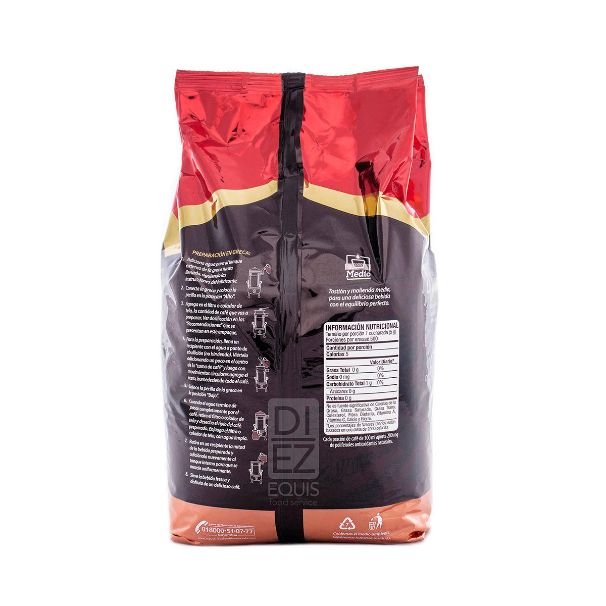 10X Café La Bastilla Medio x 2500 Gr Bolsa
