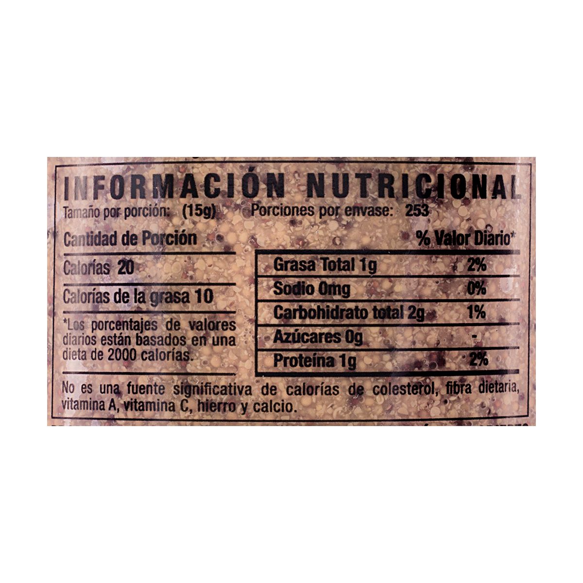 10X Mostaza Antigua Clásica en Grano Hacienda Gourmet x 3800 Gr Pet Galón