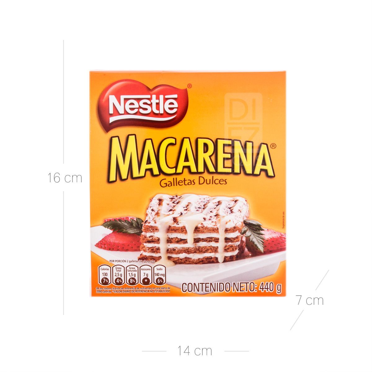 10X Snack Galletas Macarena Nestle Caja x 440 Gr
