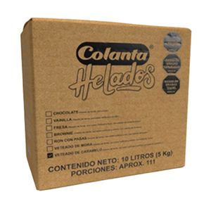 Helado Colanta Veteado Caramelo x 10 Litros - Unidad