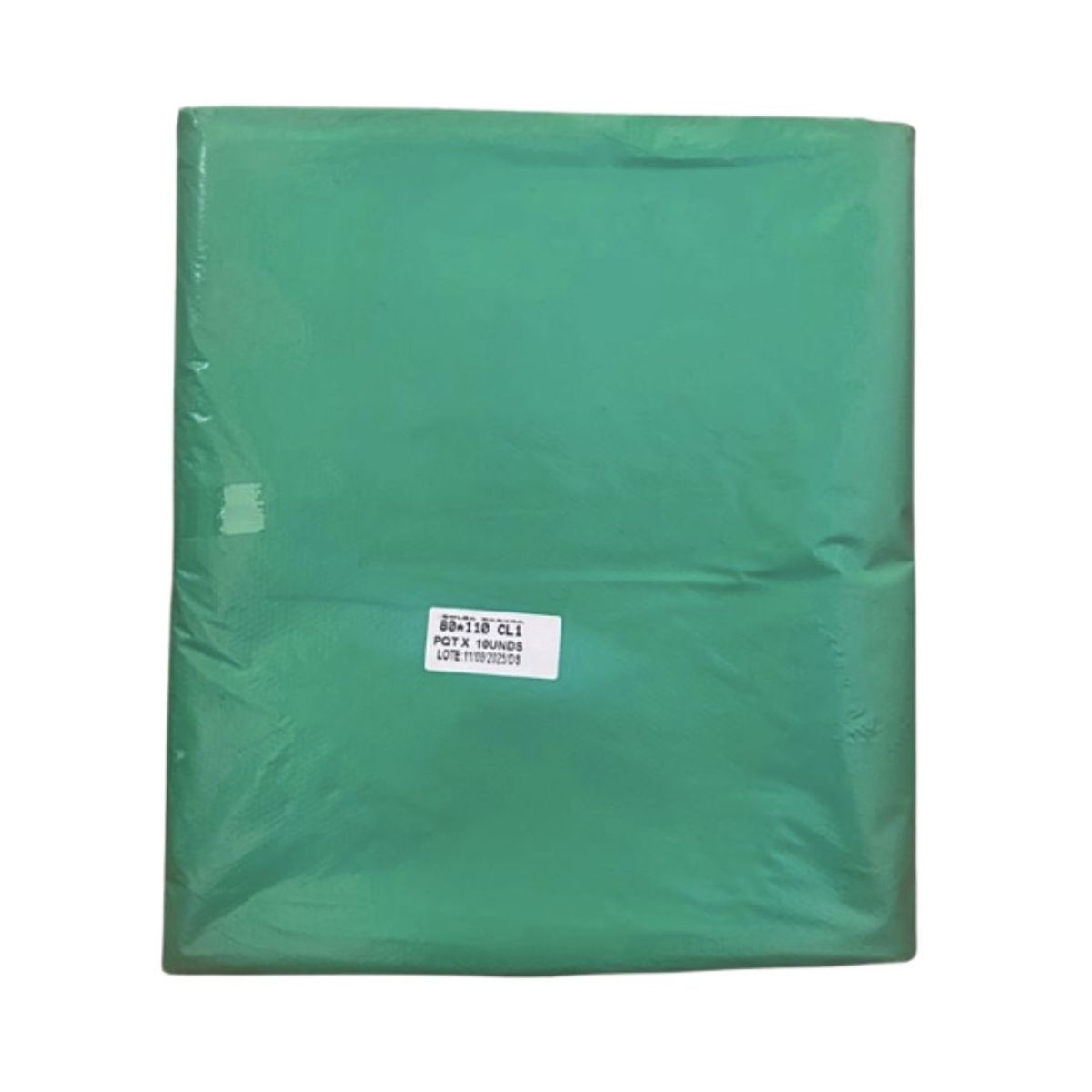 10X Bolsa Basura Verde C1 80 x 110 Cm x 10 Und
