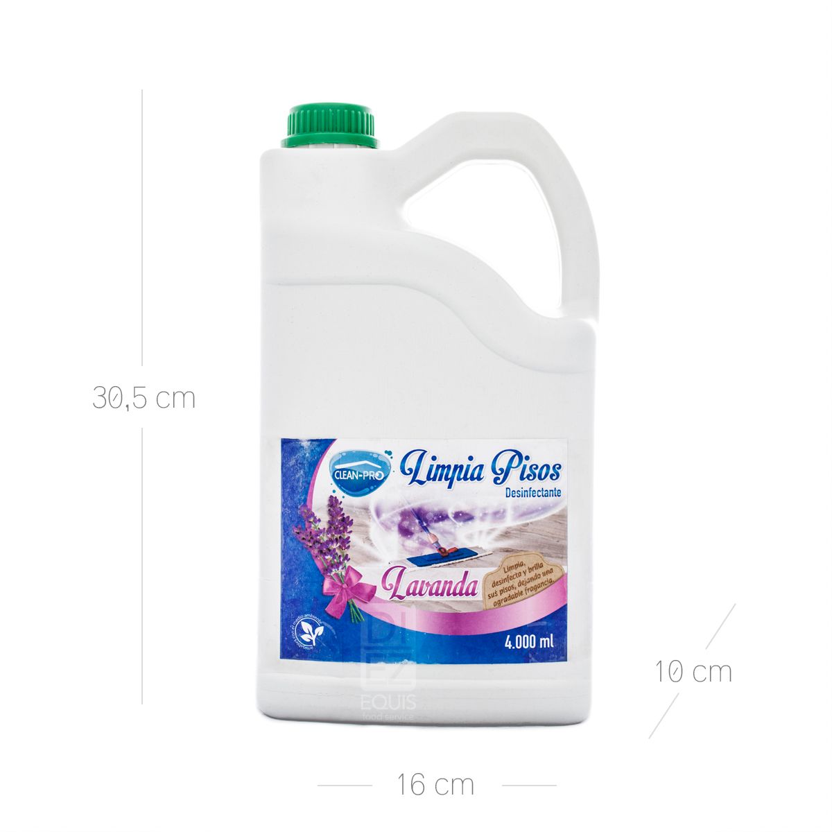 10X Desinfectante Limpia Pisos Lavanda Clean Pro x 4000 Ml