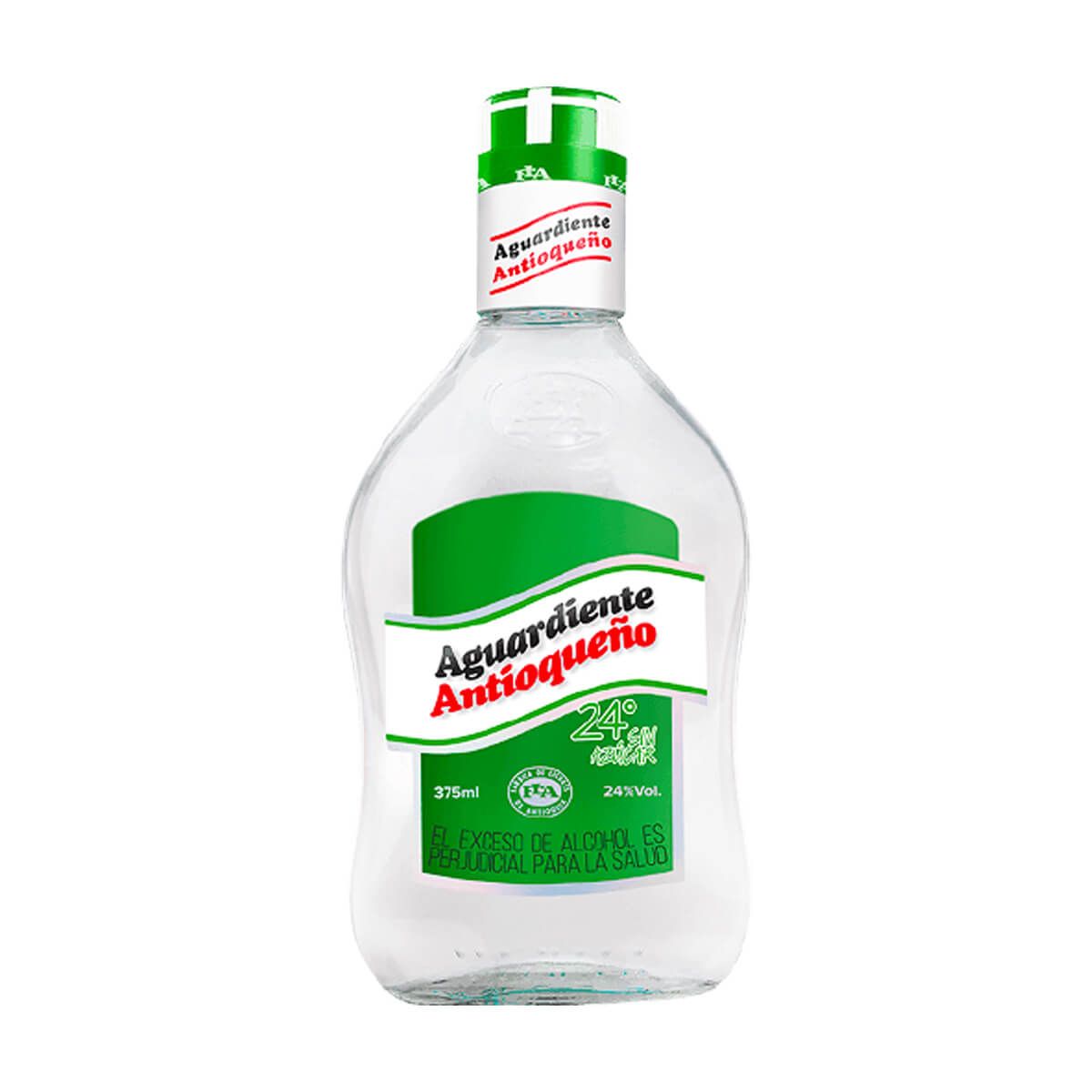 10X Aguardiente Antioqueño Sin Azúcar Tapa Azul x 375 Ml