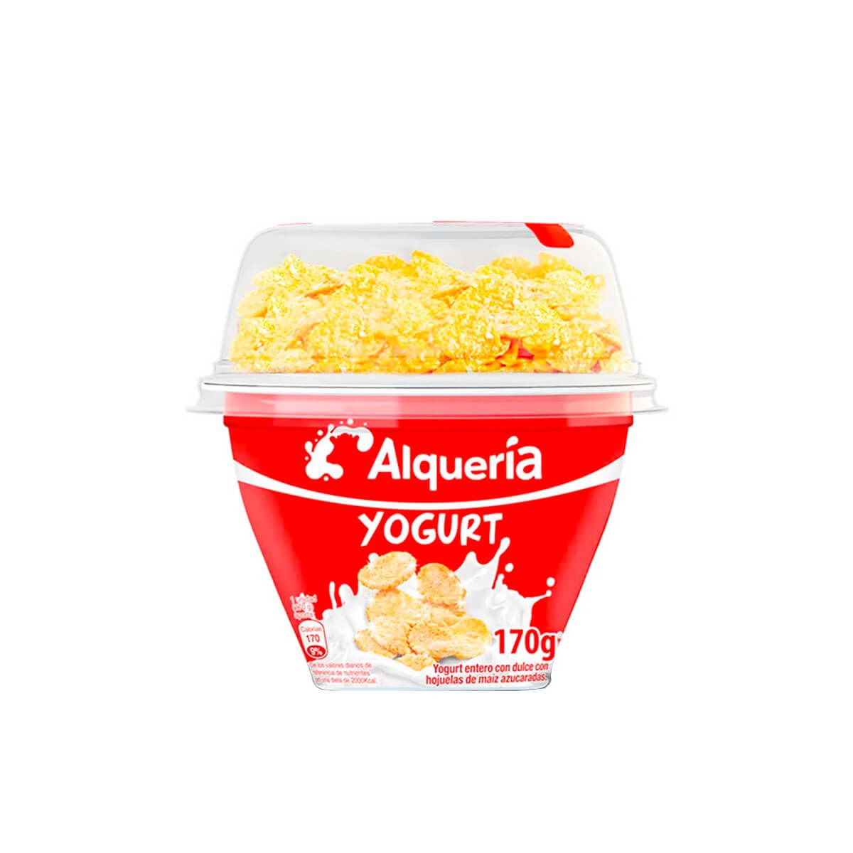 10X Yogurt Con Hojuelas Alquería x 3 Und x 170 Gr Vaso