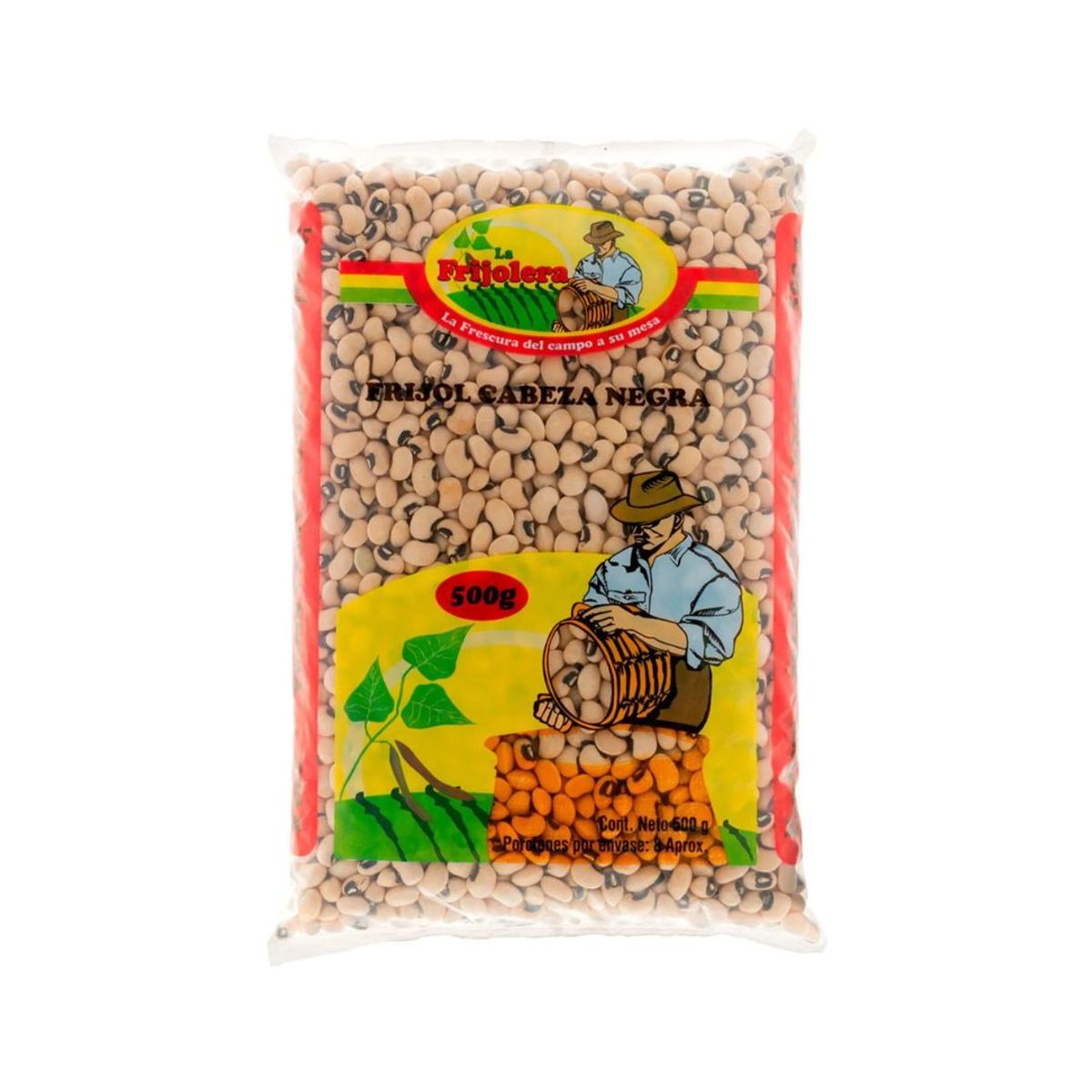 10X Frijol Cabeza Negra La Frijolera x 500 Gr