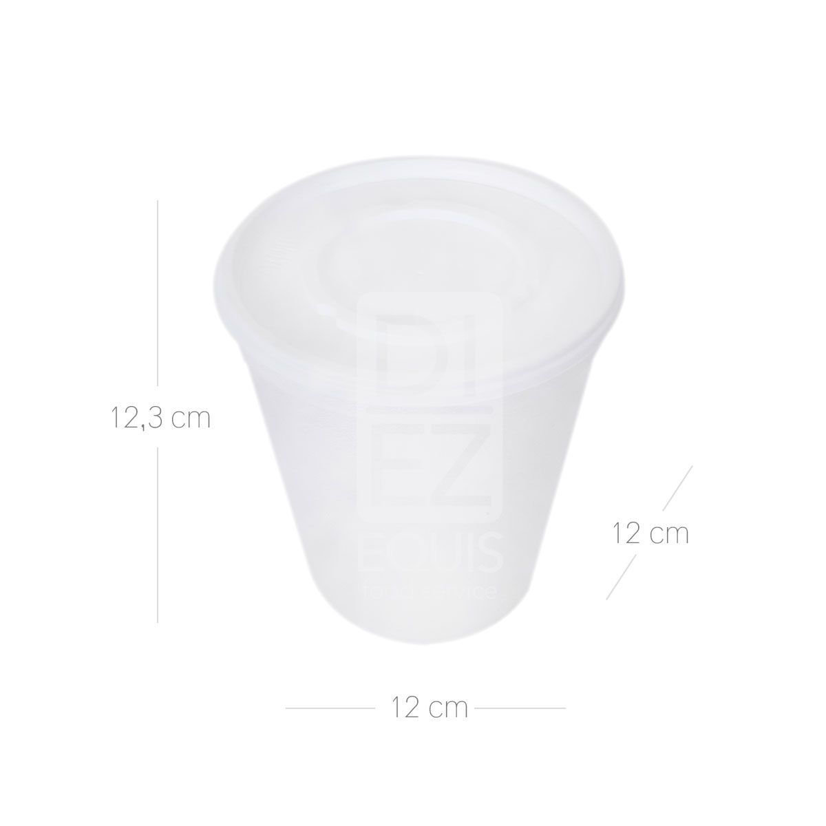 10X Contenedor Espumado Con Tapa rigida Darnel x 24 Oz 20 Und