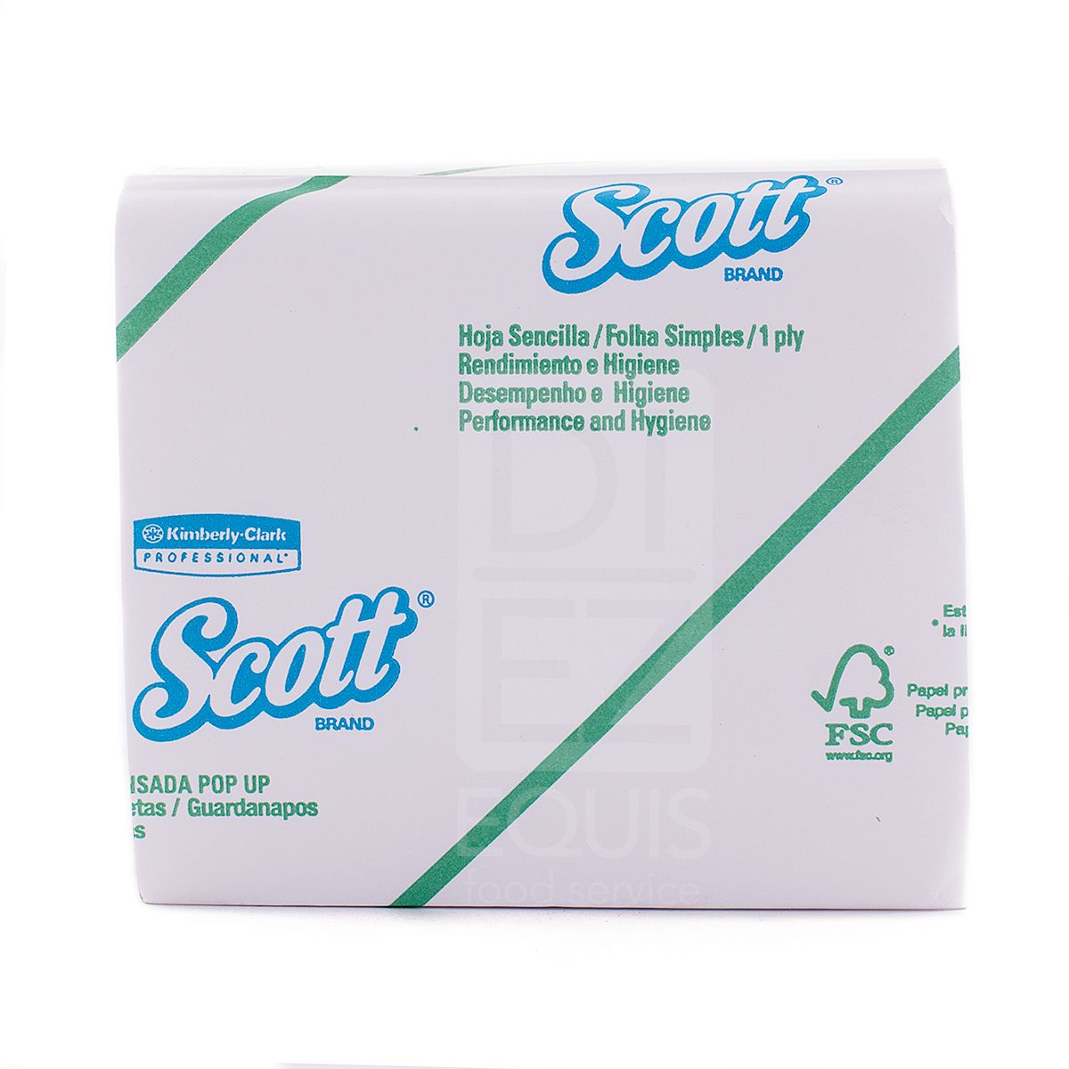 10X Servilleta Scott Económica Pop Up Airflex Blanca 9601 x 120 Und x 30 Paq