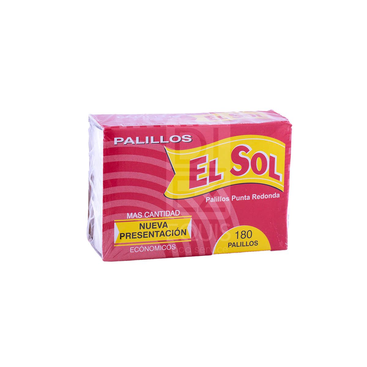 10X Palillo Doble Punta El Sol x 180