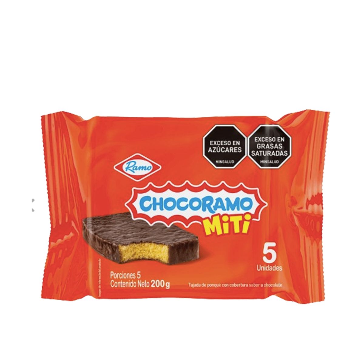 10X Chocoramo Miti Tajada x 40 Gr x 5 Unds Caja x 16 Paquetes