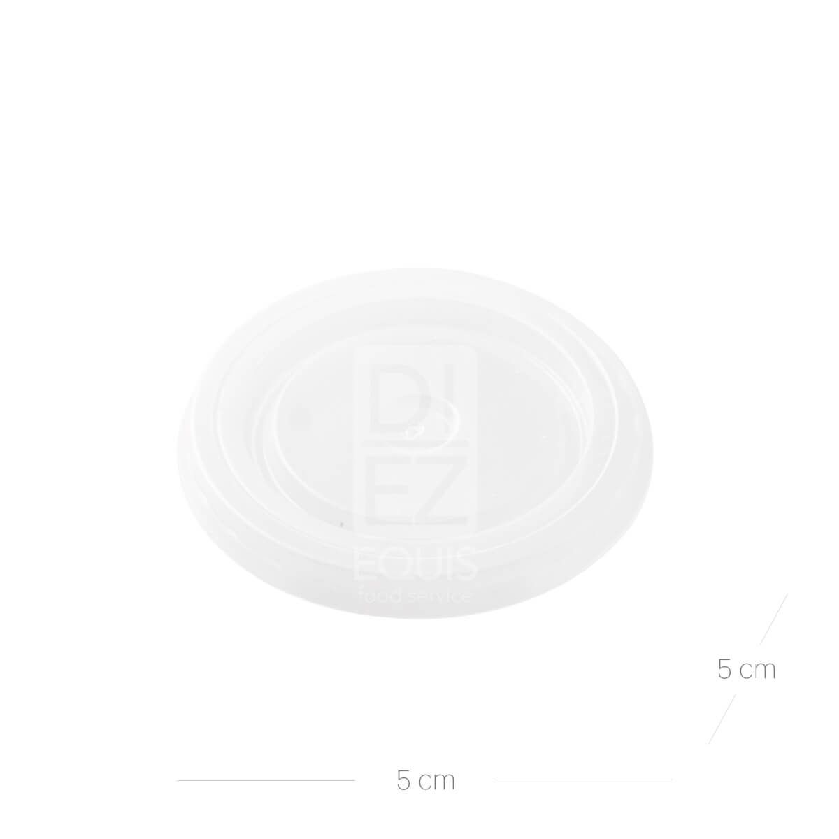 10X Tapa Copa 0.5 Oz Blanca Domingo x 100 Und