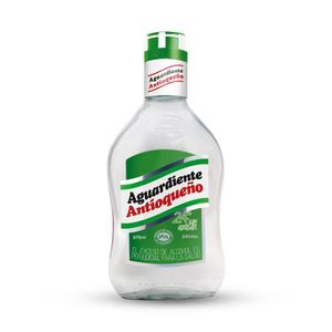 Aguardiente Antioqueño Sin Azúcar Tapa Verde x 375 Ml - Unidad