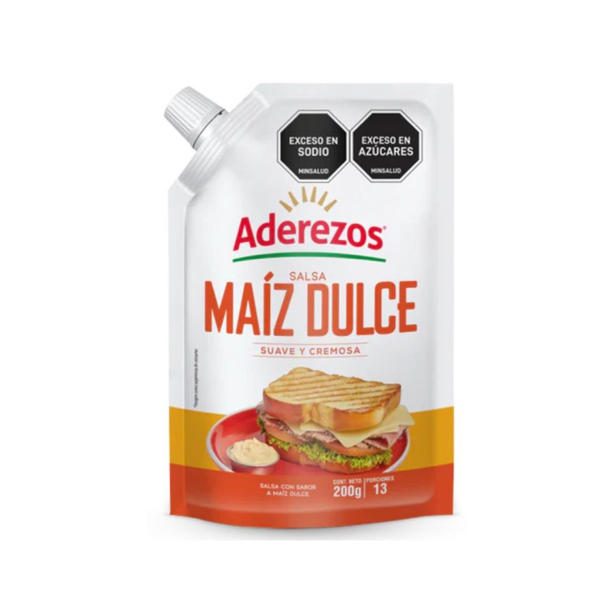 10X Salsa Dulce Maíz Aderezos x 200 Gr Doy Pack