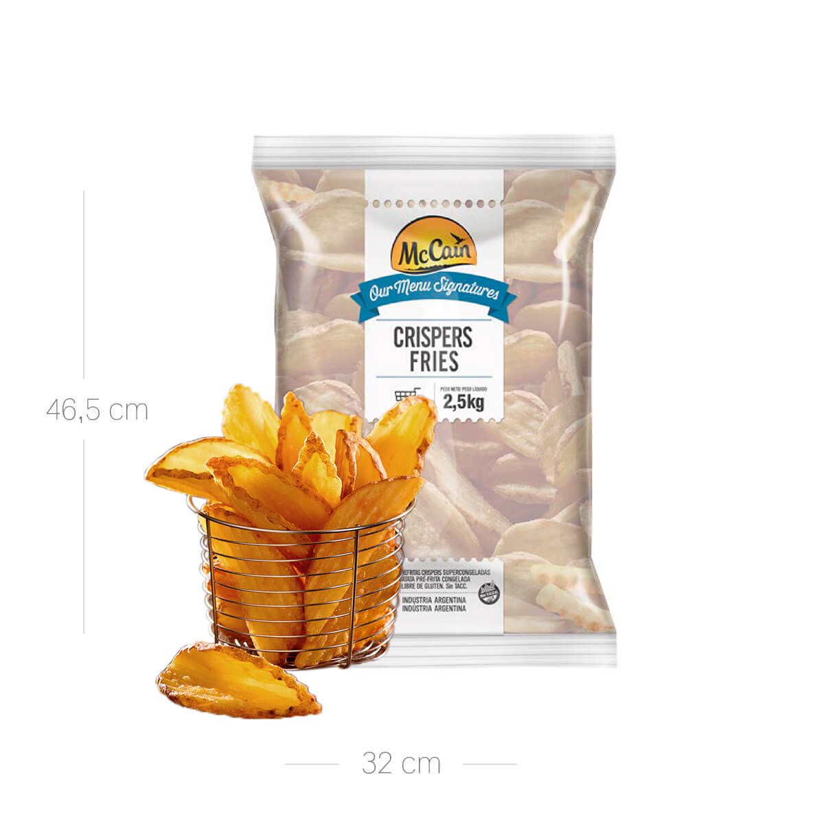 10X Papa Crisper McCain x 2500 Gr Bolsa