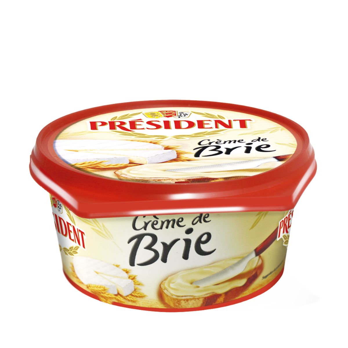 10X Crema de Queso Brie Président x 125 gr