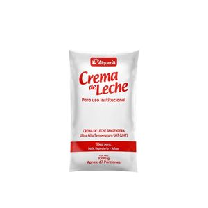 Crema De Leche UHT Alquería x 1000 Gr Bolsa - Bolsa
