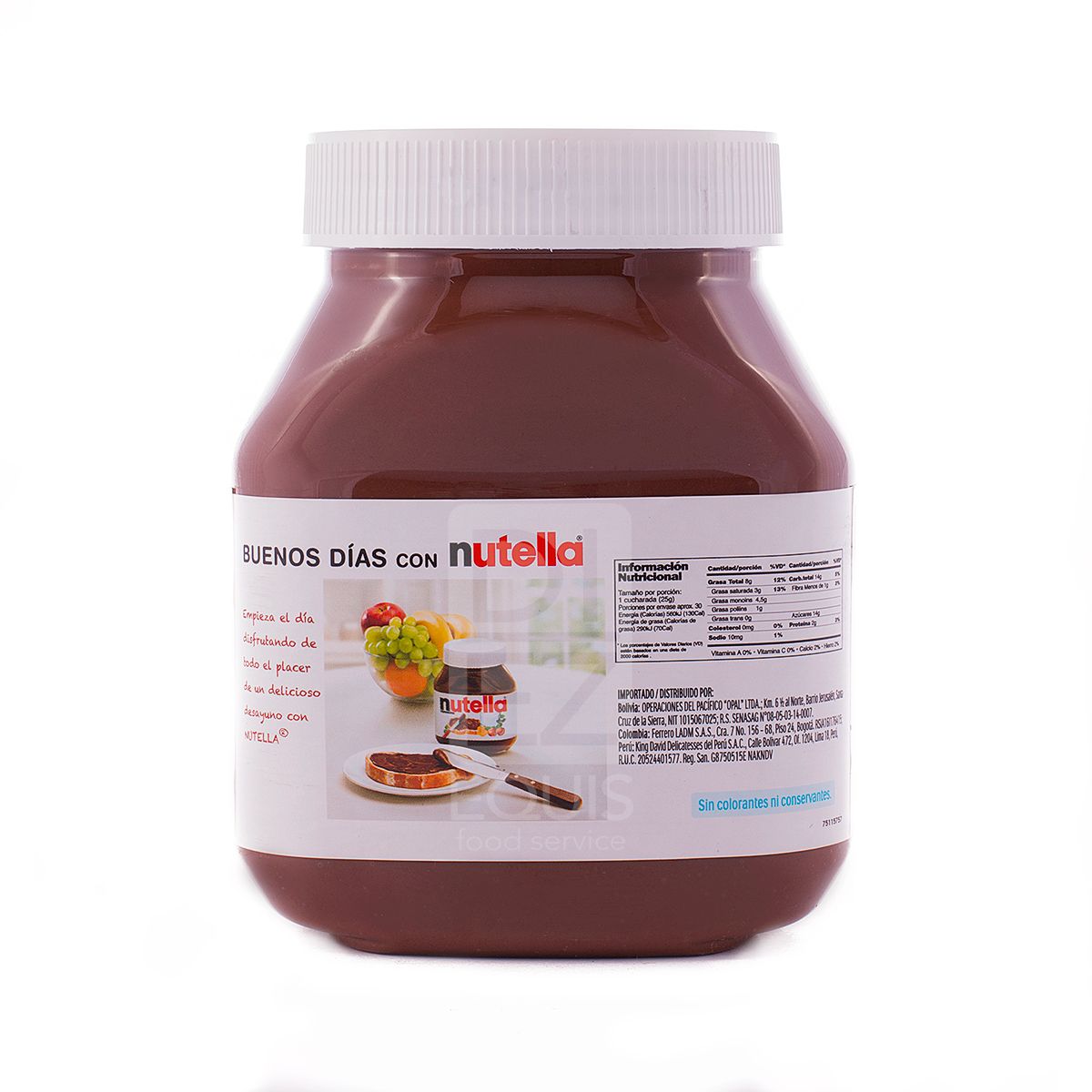 10X Nutella Ferrero x 750 Gr Pet